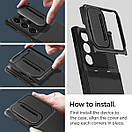 Чохол Spigen для Samsung Galaxy S23 Ultra — Optik Armor, Black (ACS05639), фото 4