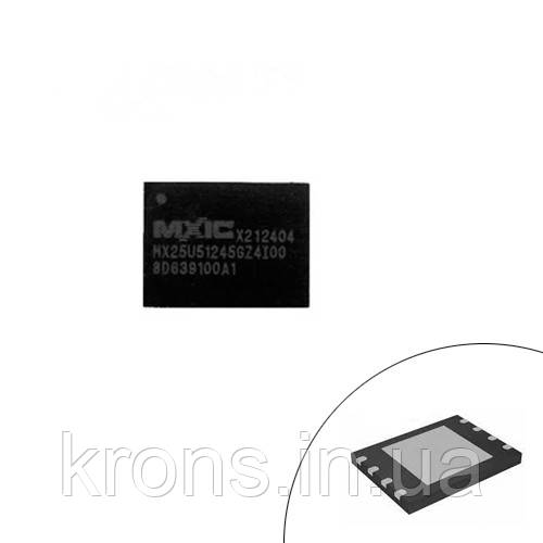 Чип MX25U51245GZ4I00 WSON8, NOR Flash пам'ять 512 Мбіт