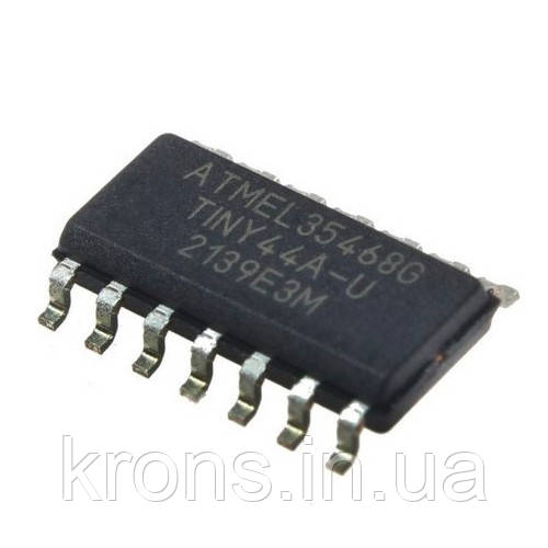 Чип ATtiny44A-U SOP-14, Мікроконтролер 20 МГц ATMEL