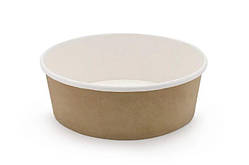 Контейнер для салатів і других страв Turkey крафт круглий 550 мл d14,2 см h5,3 см паперовий (011115/50/400)