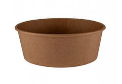 Контейнер для салатів і других страв Turkey крафт/крафт круглий 550 мл d14,2 см h5,3 см паперовий (011690/50/400)