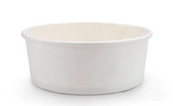 Контейнер для салатів і других страв Turkey білій круглий 750 мл d14,5 см h6,7 см паперовий (011511/50/400)