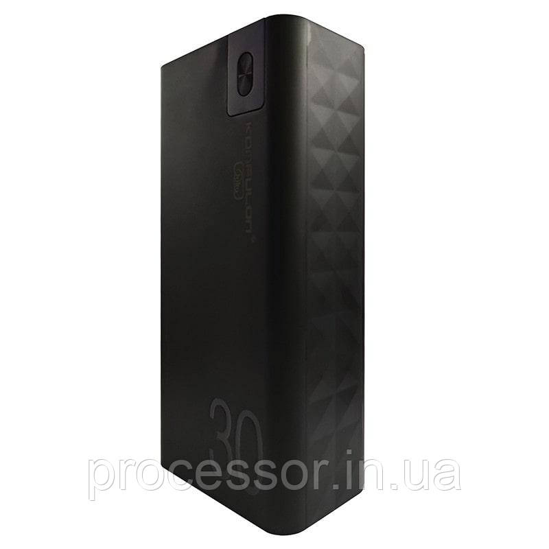 Зовнішній акумулятор Konfulon A19 30000 mAh Black із швидкою зарядкою