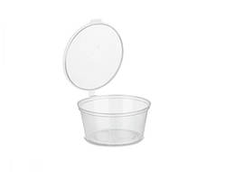 Соусник з кришкою Turkey PP матовий 30 мл d5 см h2,5 см поліпропілен (011911/50/1000)