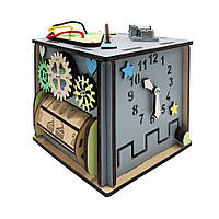 Розвиваюча іграшка Бізикуб Temple Group TG158746 15х15х15 см Сірий, Time Toys