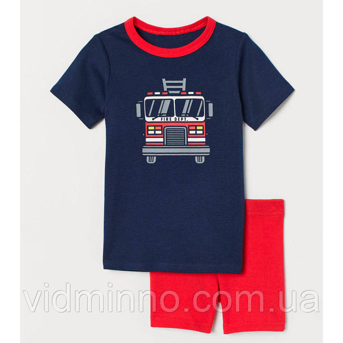 Дитяча літня трикотажна піжама H&M для хлопчика р.92 – 1,5-2 роки /70212/