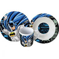 Набір для дітей Все Дому Бетмен 3 предмети кераміка (ТМ-22)