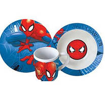 Набір для дітей Все Дому Людина павук 3 предмети кераміка (ТМ-21)