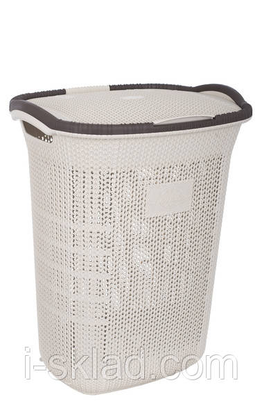 Кошик для білизни вертикальний Violet House Віолетта 65 л 0261 White
