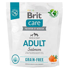 Brit care Dog Grain-free Adult Сухий беззерновий корм з лососем для собак малих та середніх порід 1кг