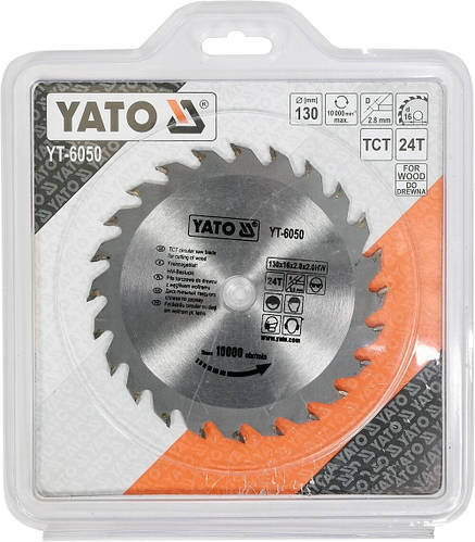 Купить Диск Для Циркулярной Пилы Ø 130 х 16 х 2.8 мм, 24 зуба (6050 ...