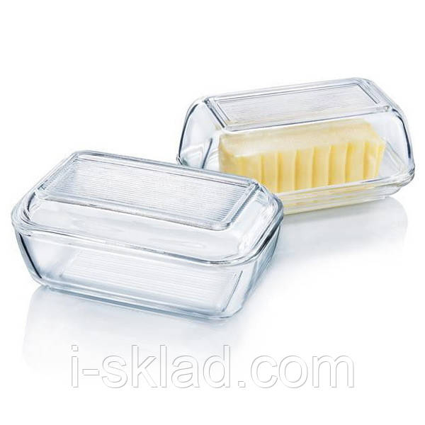 Маслянка з кришкою Luminarc Clear 17 см