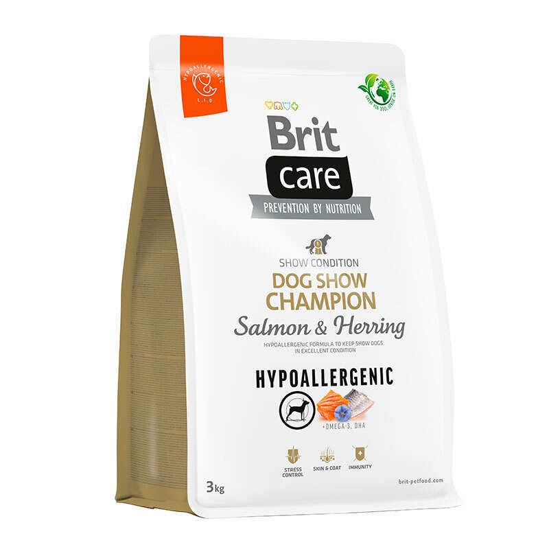 Brit care Hypoallergenic Dog Show Champion Сухий корм з лососем і оселедцем для виставкових порід собак 3кг