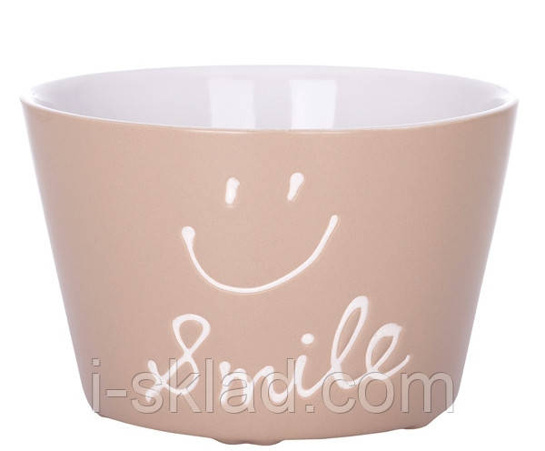 Салатник Limited Edition Піала Smile 570 мл Коричневий JH6633-2