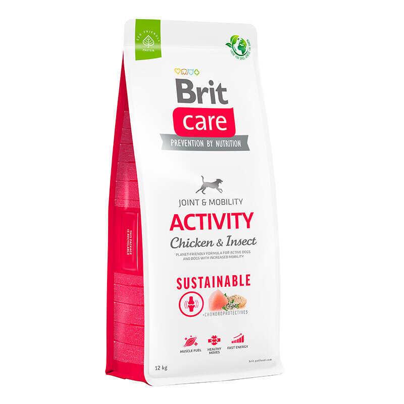 Brit care Dog Sustainable Activity Сухий корм с куркою та комахами для собак з підвищеною активністю 12кг