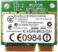 Wi-fi+BT модуль HalfSize Mini pcie Broadcom bcm94313hmgb, BRCM1051 802.11 b,g,n , 150Mbps