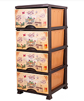 Комод на 4 шухляди Violet House Sweet Home 38*45*90 см 0352
