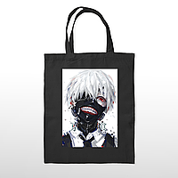 Черная экосумка шопер Токийский Гуль Кен Канеки Tokyo Ghoul Ken Kaneki BAG TG KK 01