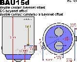 Світлодіодна автолампа 1157 — P21/5W — BAU15d, 9 W RED (260 Lm) (CREE LEDion T6) двоконтактна червона, фото 3