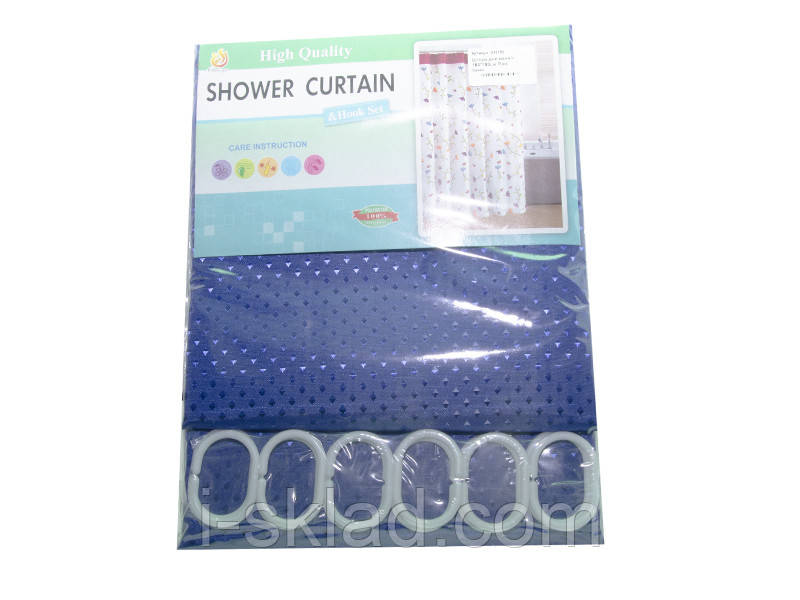 Шторка для ванної 180*180 см Схід-М-СП Піка Ромбики 005 Айворі