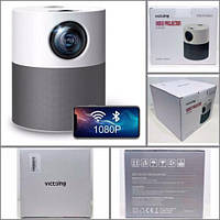 Victsing BH506A Світлодіодний портативний настільний відеопроєктор 1080p WhiteGrey проєктор