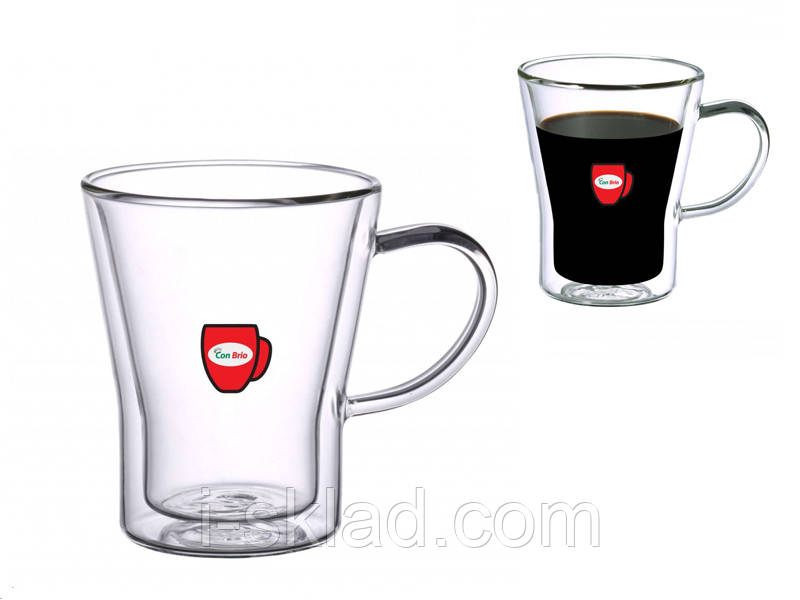 Набір кружок Con Brio 2 шт 350 мл подвійна стінка CB-8535-2