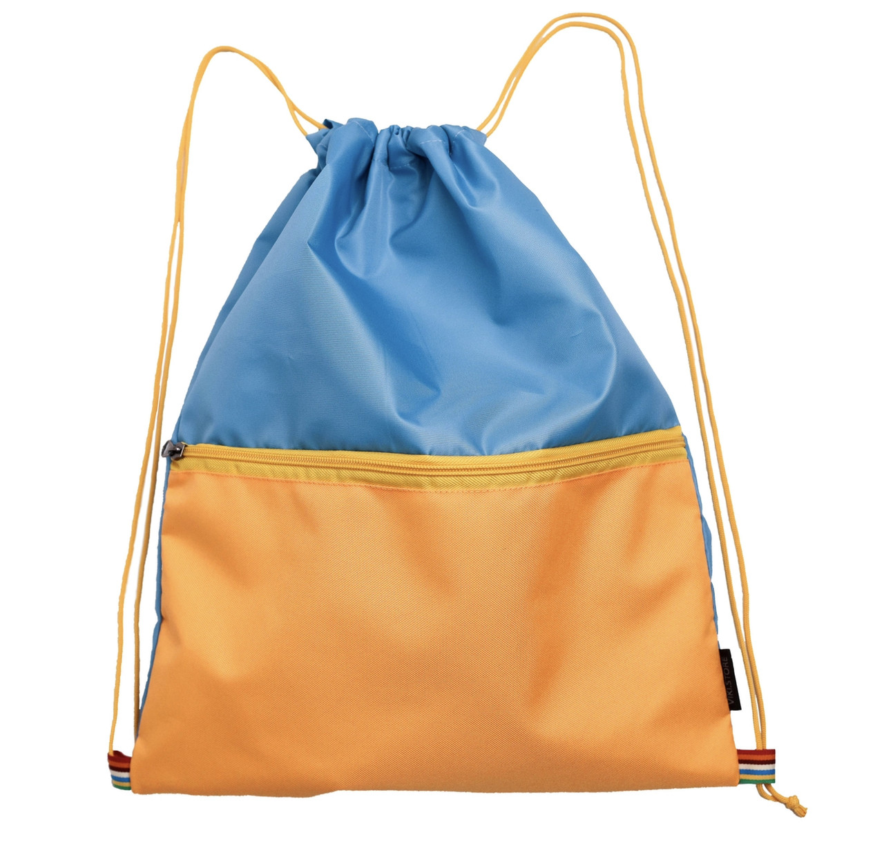 Багатофункціональний рюкзак мішок з кишенею Веселка VS Thermal Eco Bag блакитного кольору