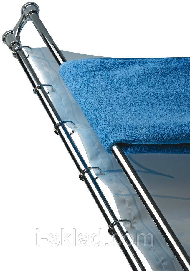 Карниз для ванної з тримачем для рушників Тр-Мікс хром 023-А