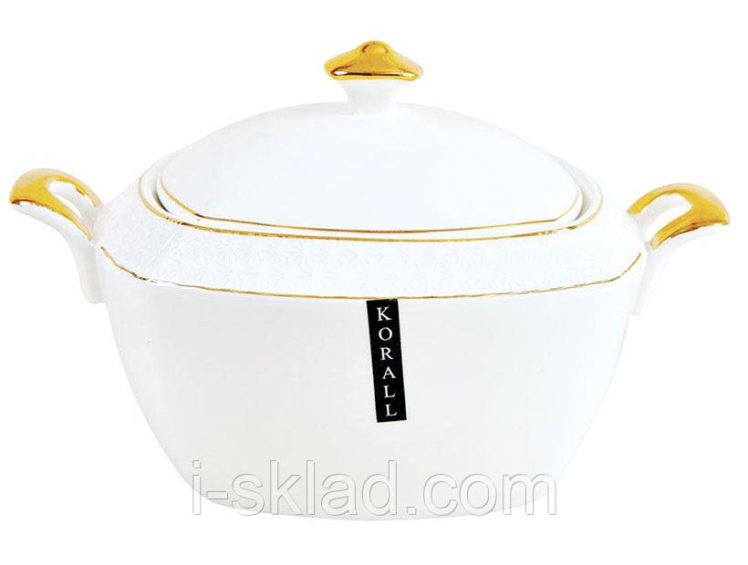 Супниця фарфор Interos 2,5 л квадратна Снігова Королева 801925-А