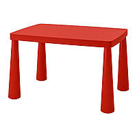IKEA Стіл дитячий MAMMUT (ИКЕА МАММУТ) Столик дитячий, для всередині/зовні червоний 603.651.67