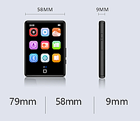 MP3 плеєр Ruizu M20 2.8" Bluetooth Hi-Fi 16Gb із зовнішнім динаміком, фото 8