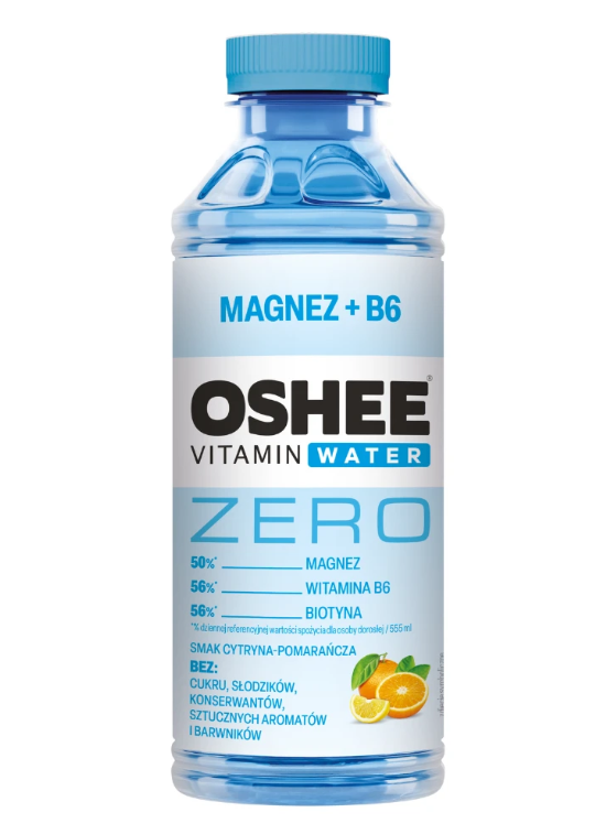 Vitamin Water Magnez + B6 Zero OSHEE 555 мл Лимон - Апельсин - фото 1 - id-p1870845620