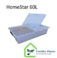 Ящик-контейнер для зберігання (прозорий) HomeStar 60л