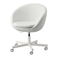 IKEA Крісло поворотне SKRUVSTA (ИКЕА СКРУВСТА) Обертовий стілець, Ysane білий 504.029.95