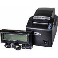 Фискальный регистратор ІКС ІКС-E07 c индикатором клиента IKC-РКІ-2х16-DB mini (ІКС-E07-РКІ2-2х16DB-Black) -