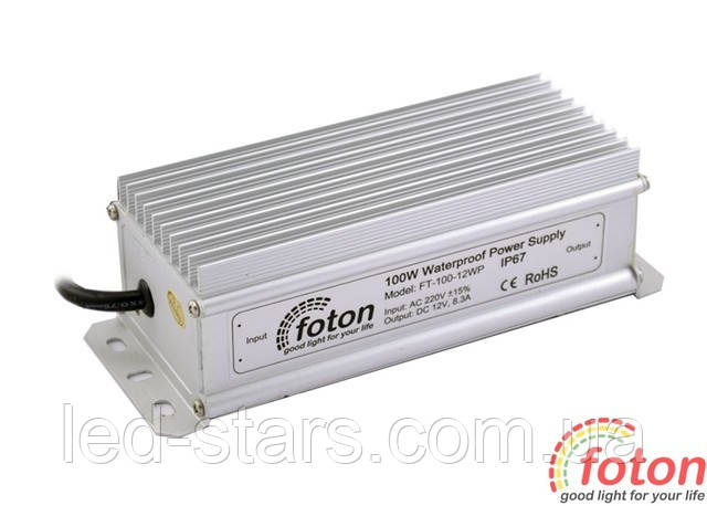 Герметичний блок живлення FT-100-12WP. 100W