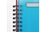 Блокнот "DESIGN 23", B6, пластикова обкл., спіраль, з розділювачами., 100 арк., клітинка, фото 2