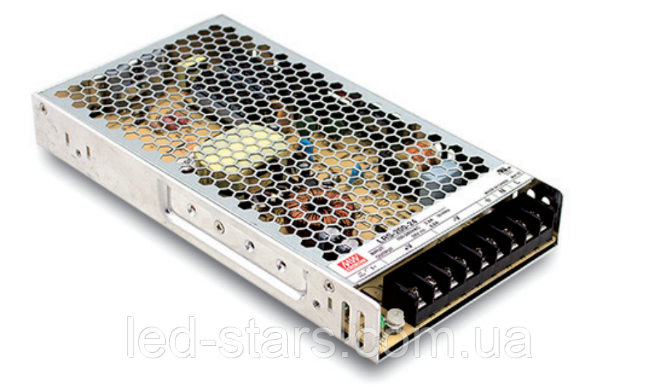 Джерело живлення LRS-200-24 MEAN WELL. 215x115x30mm (L*W*H)
