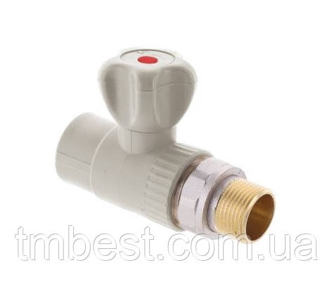 Кран радіаторний (батарейний) прямий 20х1/2"Н ППР
