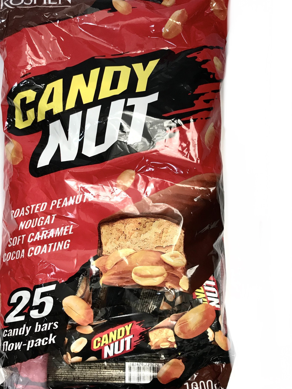 Цукерки Roshen Candy Nut нуга та м'яка карамель з арахісом 1 кг продаж