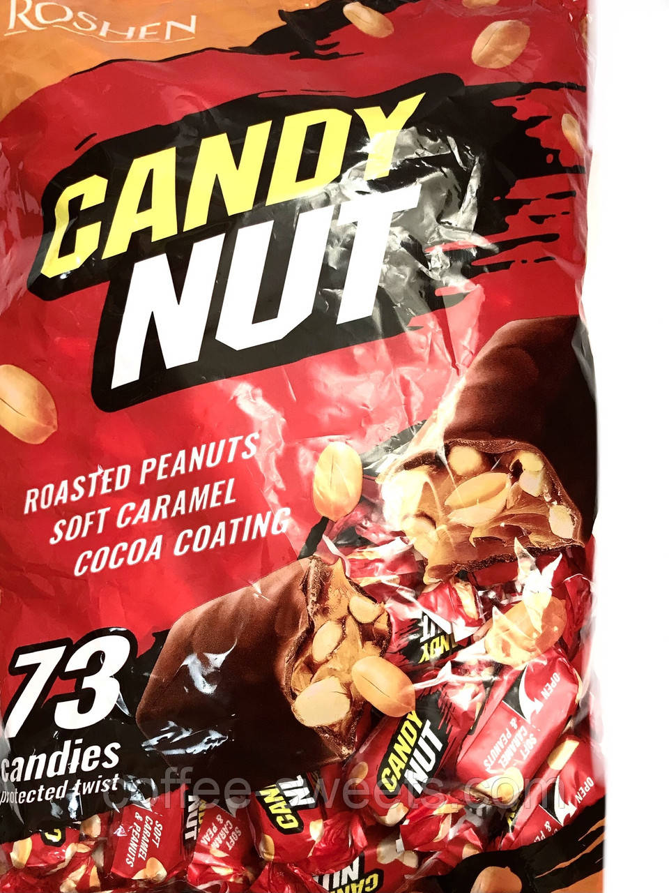 Цукерки Candy Nut м'яка карамель з арахісом ROSHEN 1кг