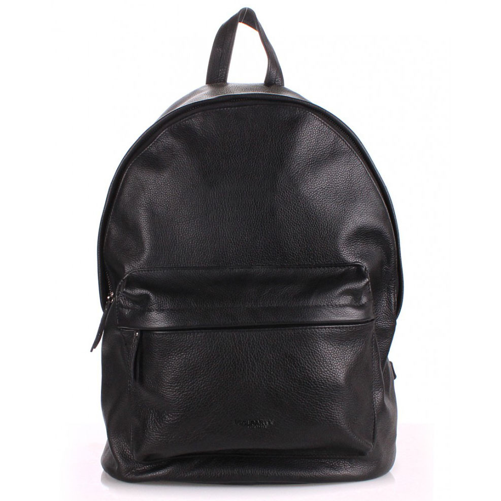 Рюкзак жіночий шкіряний Poolparty backpack-leather-black