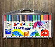 Професійні Акрилові Маркери 36 кольорів | у кейсі, фото 5