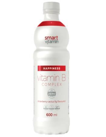 Вітамінний антиоксидантний напій Щастя полуниця кактус 600 мл Smart Vitamin