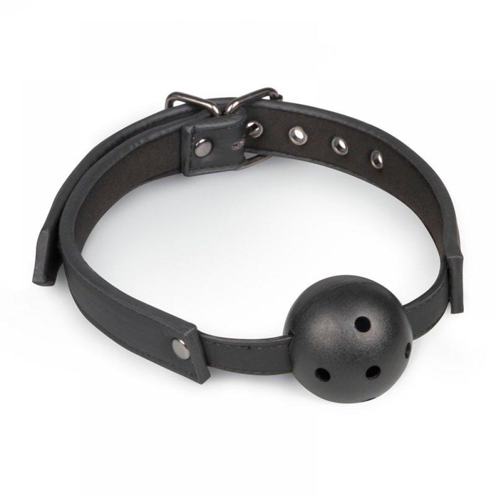 Кляп Ball Gag With PVC Ball - Black Easytoys Bomba💣, фото 1