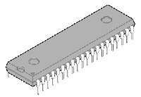 КР580ВВ55А КВАЗАР-ИС (аналог intel 8255А) микропроцессор DIP40 (2008-16г.в.)
