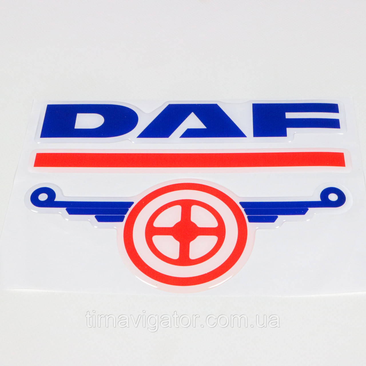 Наклейка DAF 200х140 мм ресора декоративна (об'ємна)