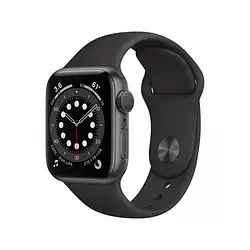Смарт-годинник Apple Watch Series 6 GPS Space Gray Aluminium Case with Black Sport Band (M00H3)