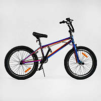 Велосипед трюковий 20`` Corso BMX-1055 (1) сталева рама, одношвидкісний, гальма Logon з гіроротором, пеги