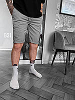 Мужские базовые шорты (серые) B31 качественная повседневная одежда для парней